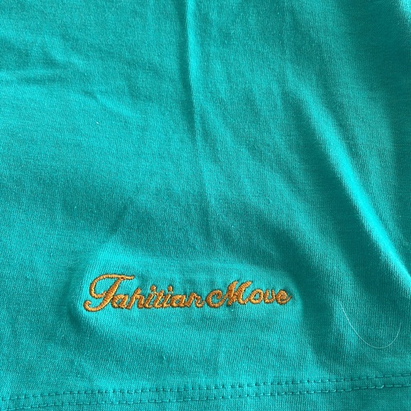 Turquoise blue new t-shirt from Tahiti - Picture 5 of 5